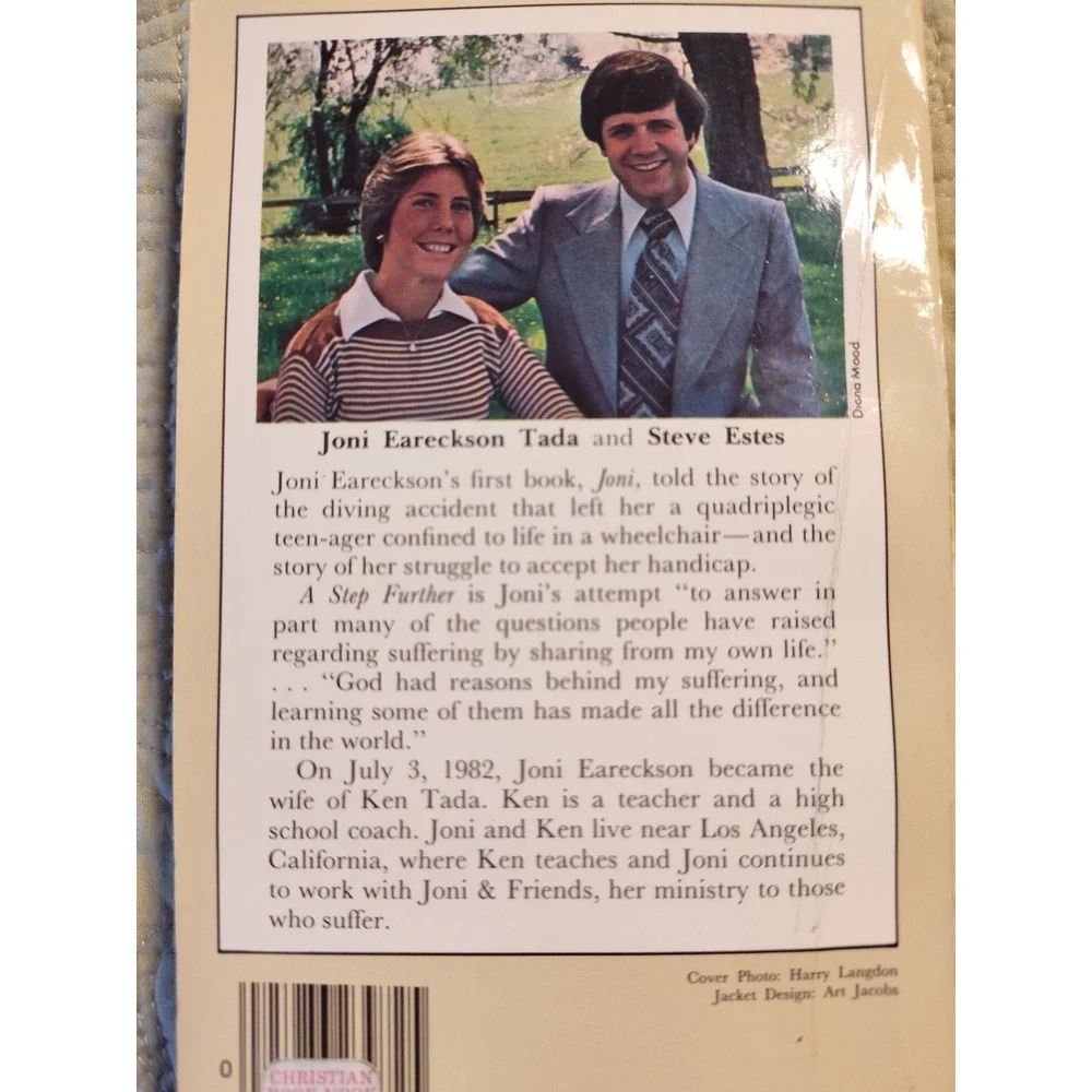 A Step Further 1978 Paperback Joni Eareckson Steve Estes Vintage‎ Inspirational
